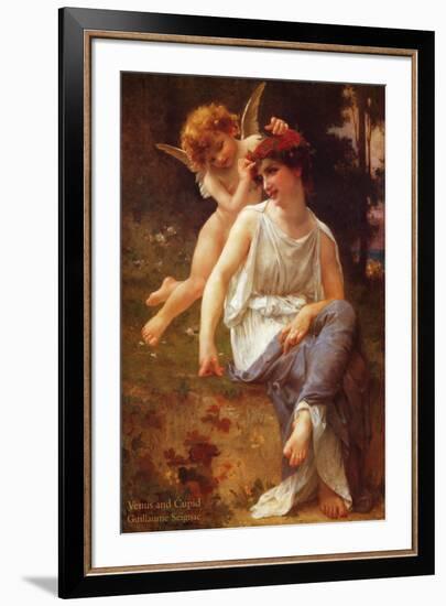 Venus and Cupid-Guillaume Seignac-Framed Art Print