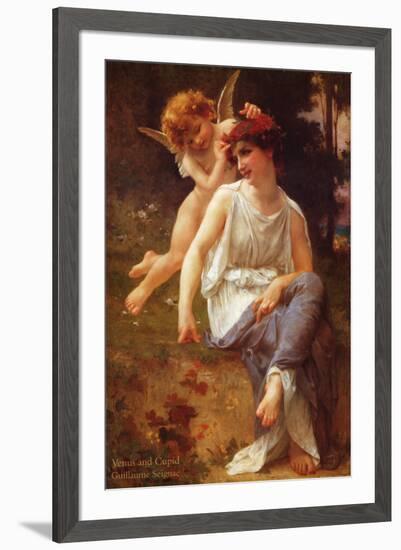 Venus and Cupid-Guillaume Seignac-Framed Art Print