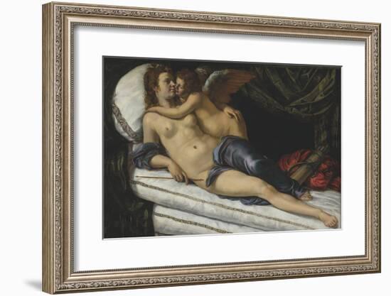 Venus and Cupid-Artemisia Gentileschi-Framed Premium Giclee Print