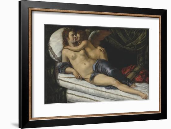 Venus and Cupid-Artemisia Gentileschi-Framed Premium Giclee Print