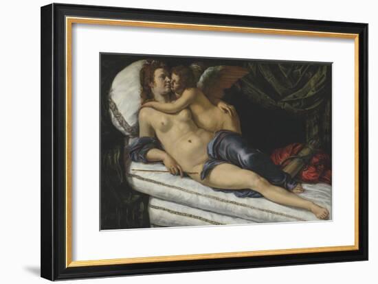 Venus and Cupid-Artemisia Gentileschi-Framed Premium Giclee Print