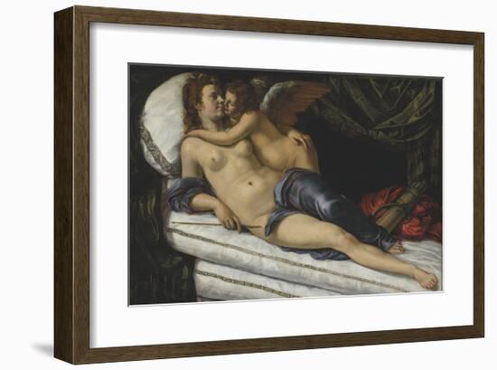 Venus and Cupid-Artemisia Gentileschi-Framed Premium Giclee Print