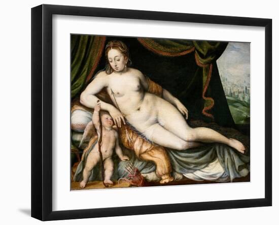 Venus and Cupid-Frans Floris the Elder-Framed Giclee Print