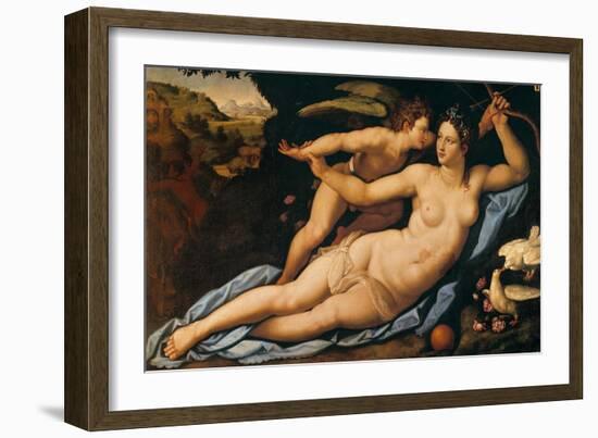 Venus and Cupid-Alessandro Allori-Framed Giclee Print