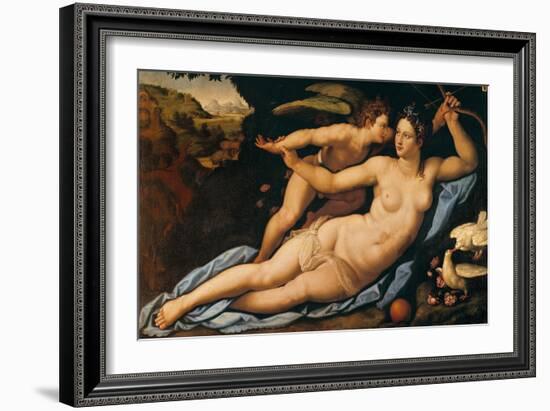 Venus and Cupid-Alessandro Allori-Framed Giclee Print