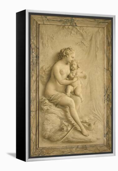 Venus and Cupid-Piat-Joseph Sauvage-Framed Premier Image Canvas