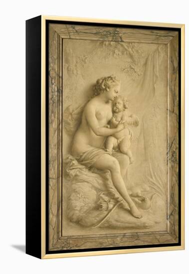 Venus and Cupid-Piat-Joseph Sauvage-Framed Premier Image Canvas