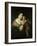 Venus and Love. 17th Century. Paris, Musée Du Louvre-Rembrandt van Rijn-Framed Giclee Print