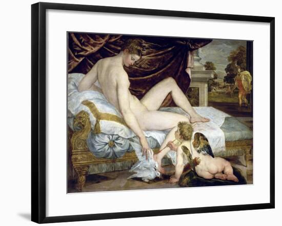 Venus and Love by Lambert Sustris-null-Framed Giclee Print