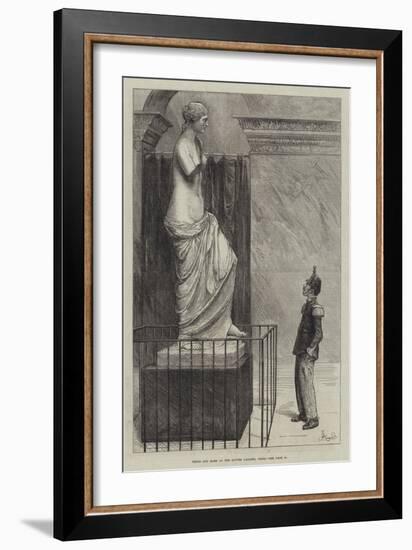 Venus and Mars at the Louvre Gallery, Paris-Frederick Barnard-Framed Giclee Print