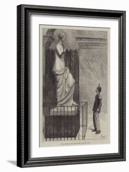 Venus and Mars at the Louvre Gallery, Paris-Frederick Barnard-Framed Giclee Print