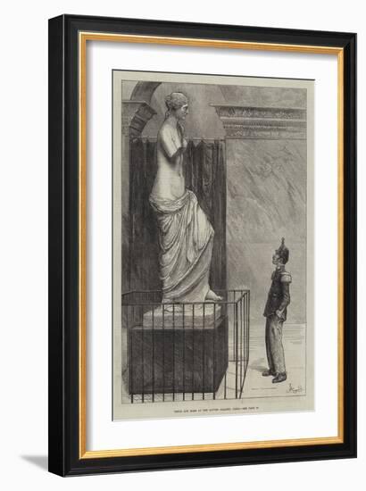 Venus and Mars at the Louvre Gallery, Paris-Frederick Barnard-Framed Giclee Print