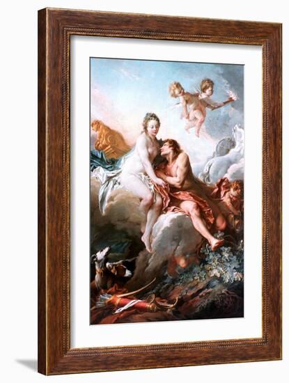 Venus and Mars, C1725-1770-François Boucher-Framed Giclee Print