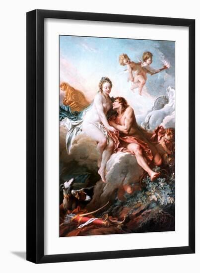 Venus and Mars, C1725-1770-François Boucher-Framed Giclee Print