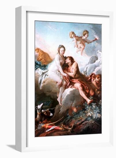 Venus and Mars, C1725-1770-François Boucher-Framed Giclee Print