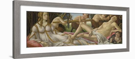 Venus and Mars, Ca 1485-Sandro Botticelli-Framed Giclee Print