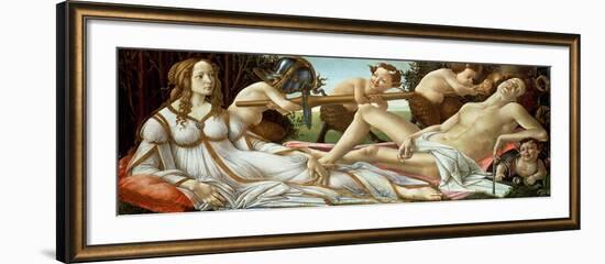 Venus and Mars, circa 1485-Sandro Botticelli-Framed Giclee Print