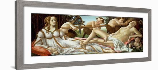 Venus and Mars, circa 1485-Sandro Botticelli-Framed Giclee Print