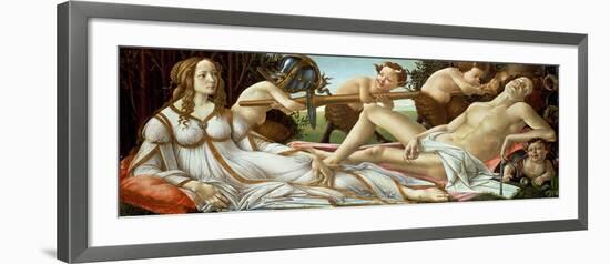 Venus and Mars, circa 1485-Sandro Botticelli-Framed Giclee Print