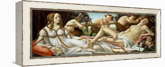 Venus and Mars, circa 1485-Sandro Botticelli-Framed Premier Image Canvas