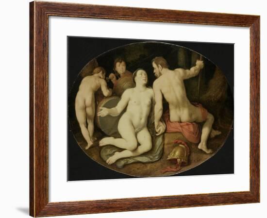 Venus and Mars-Cornelis Cornelisz Van Haarlem-Framed Art Print