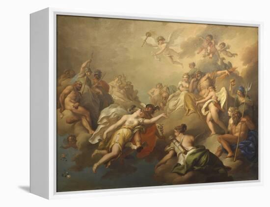 Venus and Psyche Among the Olympian Gods-Pier Antonio Novelli-Framed Stretched Canvas