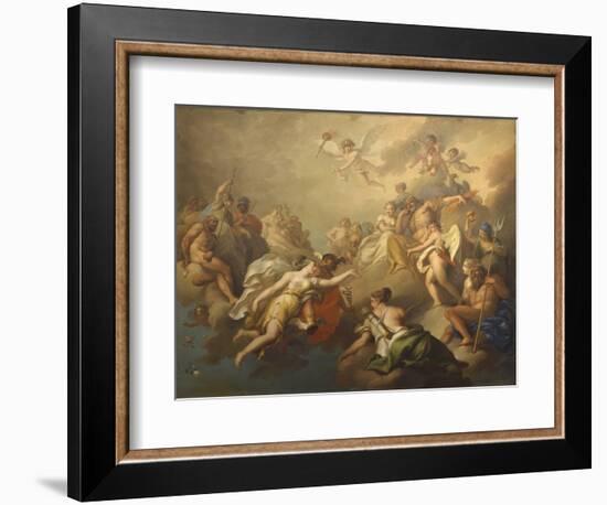 Venus and Psyche Among the Olympian Gods-Pier Antonio Novelli-Framed Premium Giclee Print