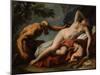 Venus and Satyr - Peinture De Sebastiano Ricci (1659-1734) - 1716-1720 - Oil on Canvas - 102X125,5-Sebastiano Ricci-Mounted Giclee Print