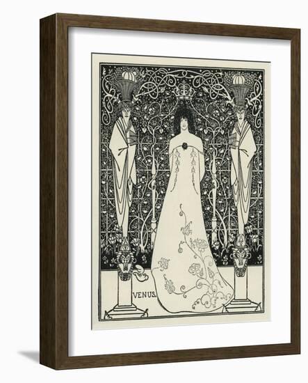 Venus and Tannhäuser by Aubrey Beardsley-Aubrey Beardsley-Framed Giclee Print