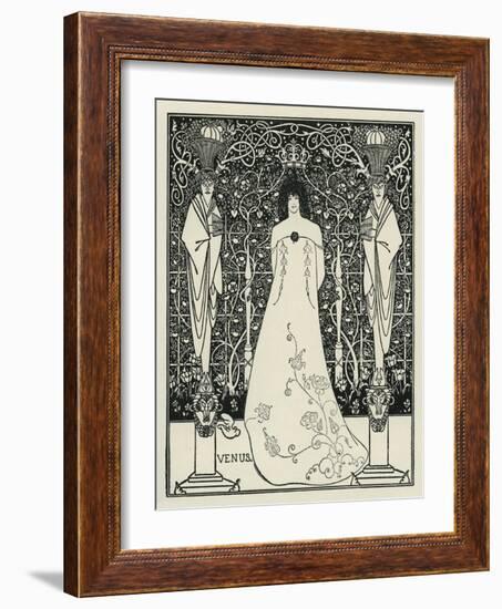 Venus and Tannhäuser by Aubrey Beardsley-Aubrey Beardsley-Framed Giclee Print