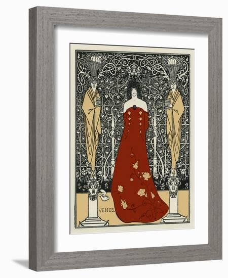 Venus and Tannhäuser by Aubrey Beardsley-Aubrey Beardsley-Framed Giclee Print