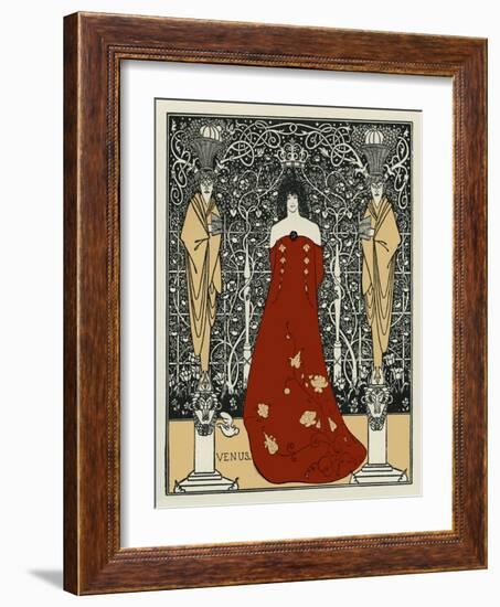 Venus and Tannhäuser by Aubrey Beardsley-Aubrey Beardsley-Framed Giclee Print