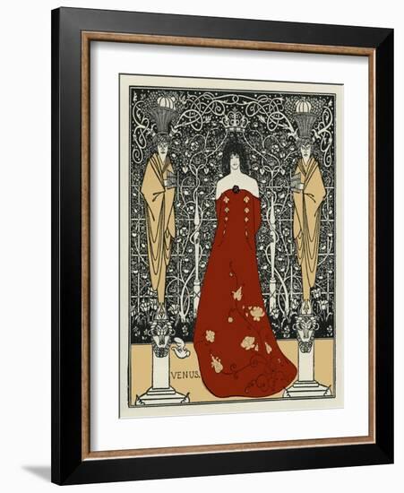 Venus and Tannhäuser by Aubrey Beardsley-Aubrey Beardsley-Framed Giclee Print