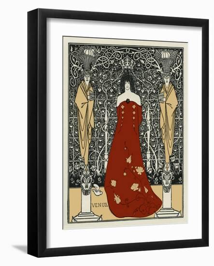 Venus and Tannhäuser by Aubrey Beardsley-Aubrey Beardsley-Framed Giclee Print