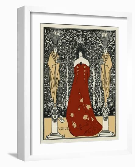 Venus and Tannhäuser by Aubrey Beardsley-Aubrey Beardsley-Framed Giclee Print