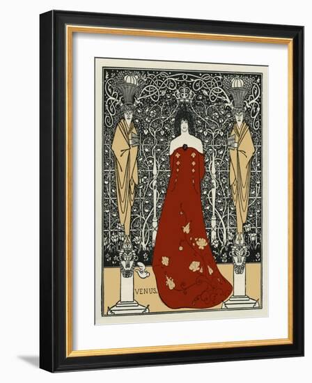 Venus and Tannhäuser by Aubrey Beardsley-Aubrey Beardsley-Framed Giclee Print