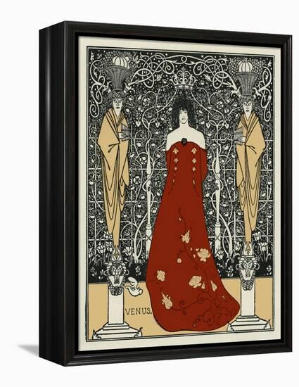 Venus and Tannhäuser by Aubrey Beardsley-Aubrey Beardsley-Framed Premier Image Canvas