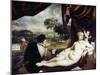 Venus and the Lute Player, C1565-1570-Titian (Tiziano Vecelli)-Mounted Giclee Print