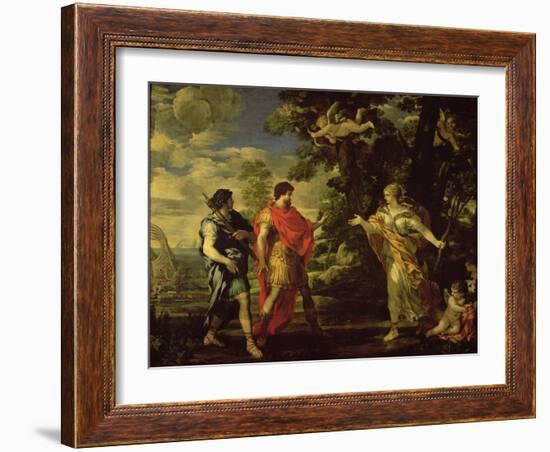 Venus Appearing to Aeneas as a Huntress-Pietro Da Cortona-Framed Giclee Print