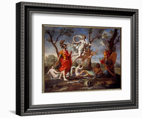 Venus Arming Aeneas, 1639 (Oil on Canvas)-Nicolas Poussin-Framed Giclee Print