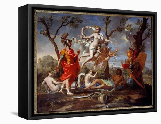 Venus Arming Aeneas, 1639 (Oil on Canvas)-Nicolas Poussin-Framed Premier Image Canvas