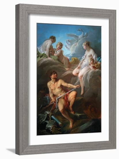 Venus Asks Vulcan, the Husband She Left, to Forge Arms for Reneas, Her Illegitimate Son-Francois Boucher-Framed Giclee Print