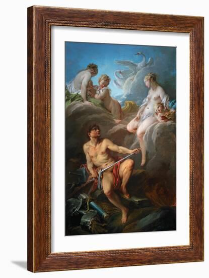 Venus Asks Vulcan, the Husband She Left, to Forge Arms for Reneas, Her Illegitimate Son-Francois Boucher-Framed Giclee Print