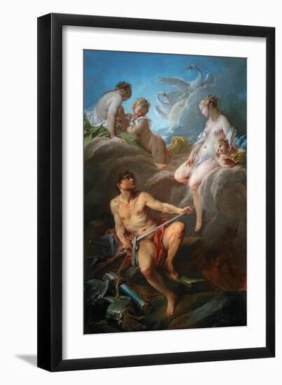 Venus Asks Vulcan, the Husband She Left, to Forge Arms for Reneas, Her Illegitimate Son-Francois Boucher-Framed Giclee Print