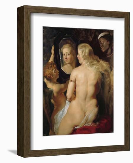 Venus at a Mirror-Peter Paul Rubens-Framed Giclee Print