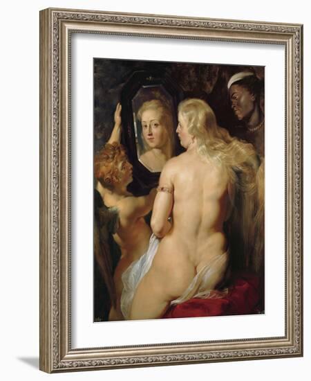 Venus at a Mirror-Peter Paul Rubens-Framed Giclee Print