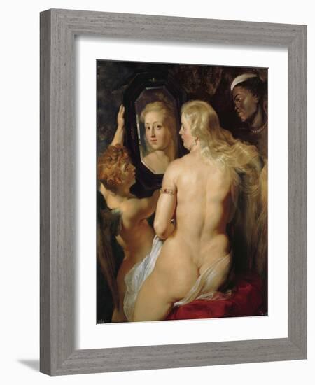 Venus at a Mirror-Peter Paul Rubens-Framed Giclee Print