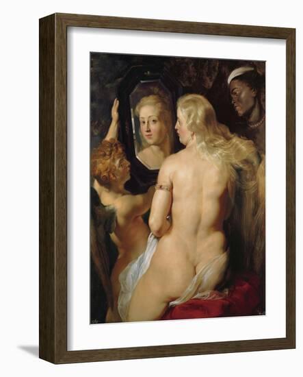 Venus at a Mirror-Peter Paul Rubens-Framed Giclee Print