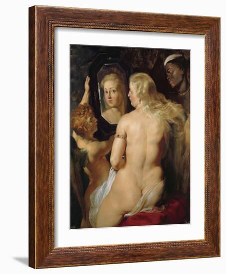 Venus at a Mirror-Peter Paul Rubens-Framed Giclee Print