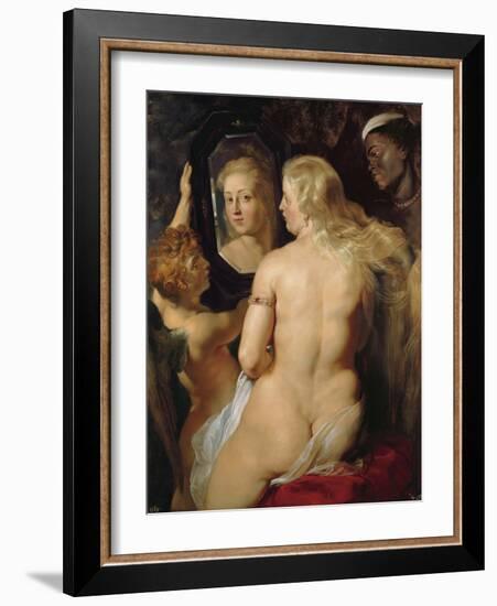 Venus at a Mirror-Peter Paul Rubens-Framed Giclee Print